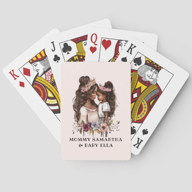 Jeu De Cartes Belle mère et fille noire (5) (dos)