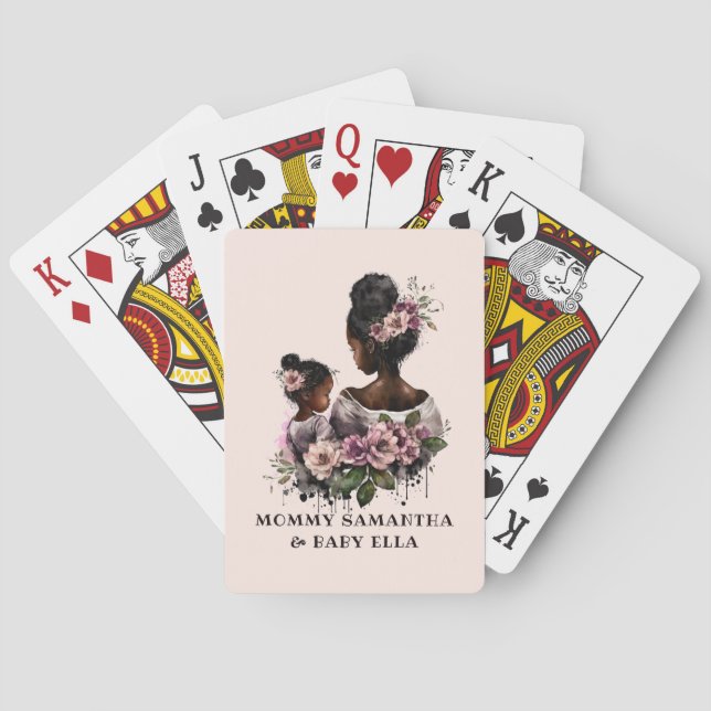 Jeu De Cartes Belle mère et fille noire (7) (dos)