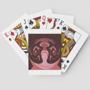 Jeu De Cartes Belle Motif Maroon Africain Design d'impression