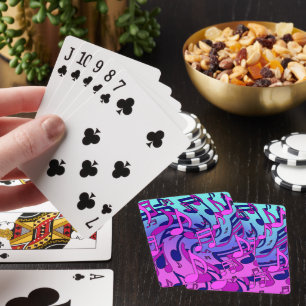 Jeu De Cartes Belle Musique Couleur Vif Design Dynamique