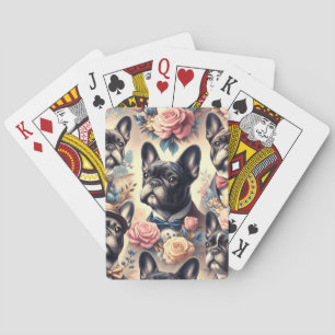 Jeu De Cartes Belle peinture Vintage de Bulldog
