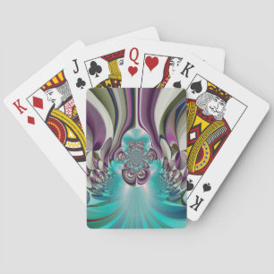 Jeu De Cartes Belle Personnaliser angélique violet et cyan