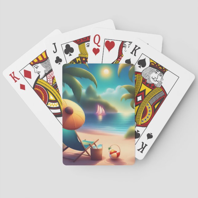 Jeu De Cartes belle plage (dos)