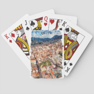 Jeu De Cartes Belle Quito Ecuador Cityscape