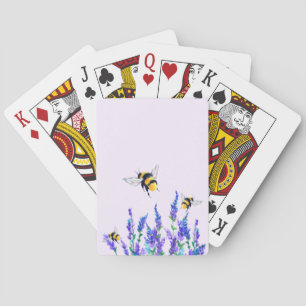 Jeu De Cartes Belles fleurs de printemps et les abeilles volent 