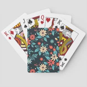 Jeu De Cartes Belles fleurs motif floral-48965
