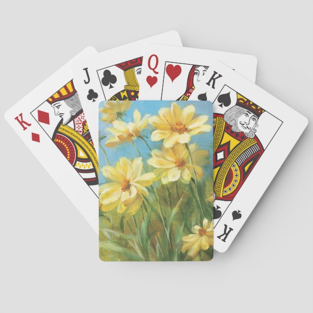 Jeu De Cartes Belles marguerites jaunes (dos)