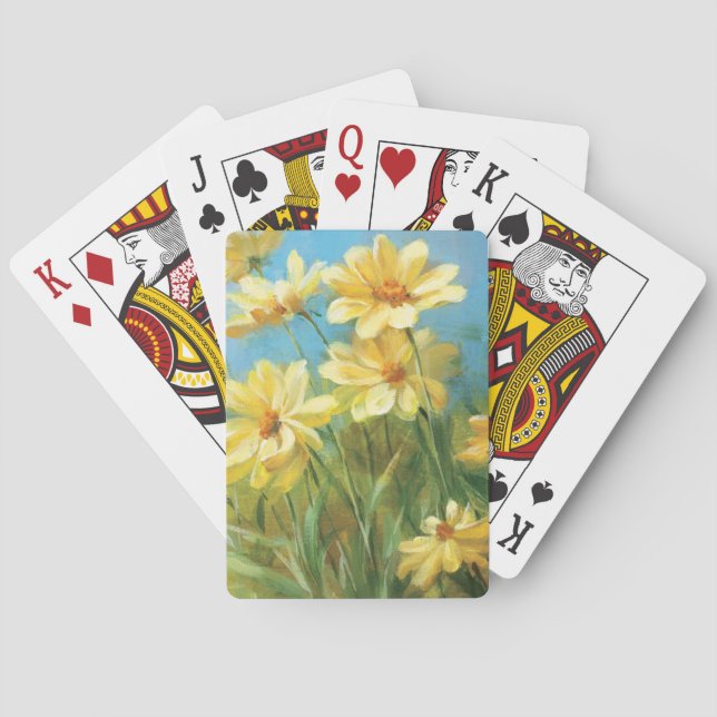 Jeu De Cartes Belles marguerites jaunes (dos)