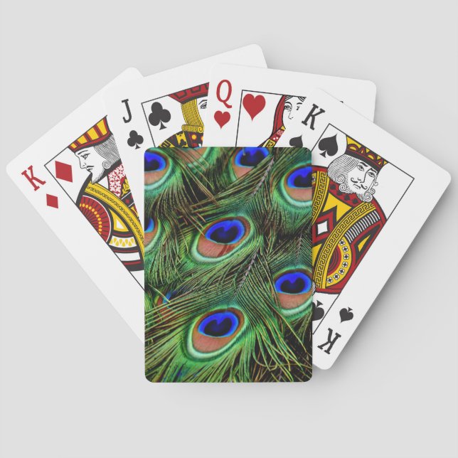 Jeu De Cartes Belles plumes de paon (dos)