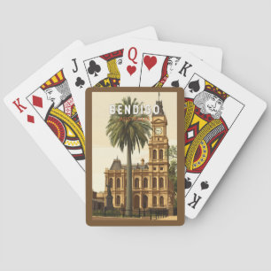 Jeu De Cartes Bendigo Australia Travel Art Vintage