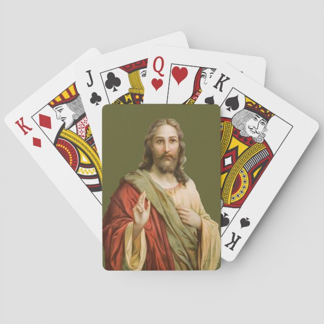 Jeu De Cartes Bénédiction de Jésus (dos)