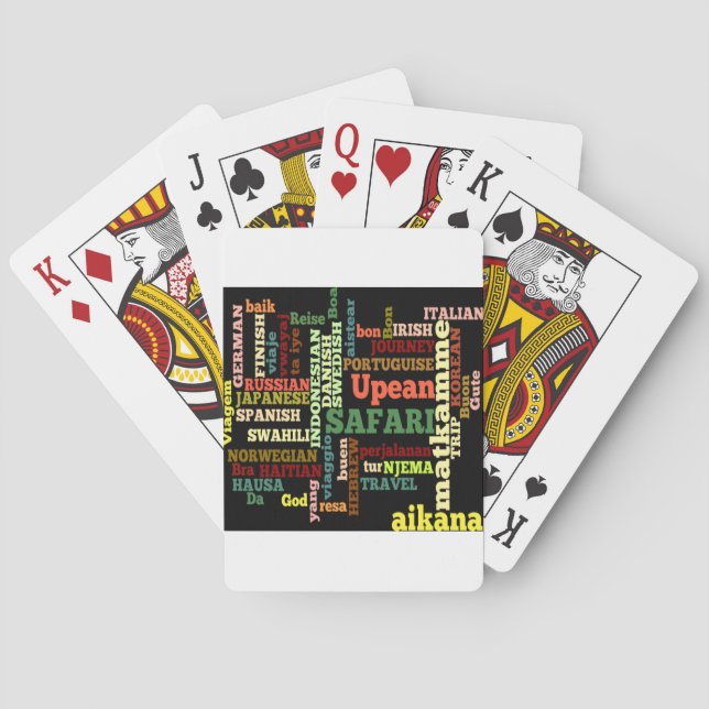 Jeu De Cartes Bénédictions pour les Voyages Internationaux (dos)