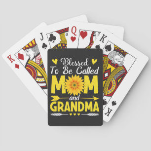 Jeu De Cartes Bénie d'être appelée maman et grand-mère