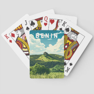 Jeu De Cartes Bénin Illustration Voyage Art Vintage