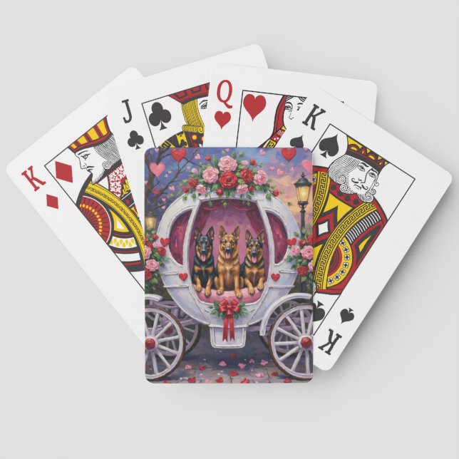 Jeu De Cartes Berger Allemand Saint-Valentin  (dos)
