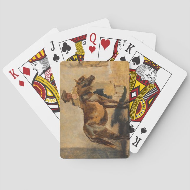 Jeu De Cartes Berger avec un cheval (équine) (dos)
