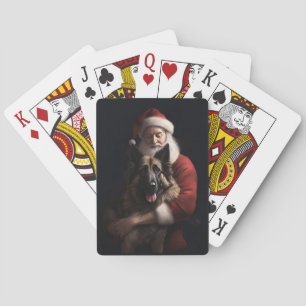 Jeu De Cartes Berger belge Père Noël Noël festif