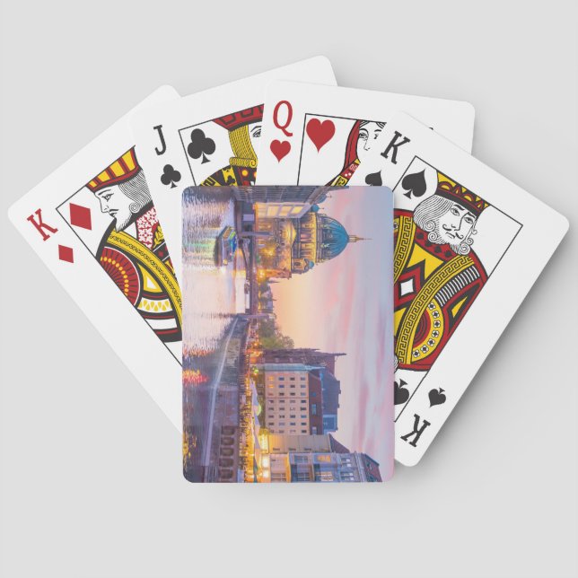 Jeu De Cartes Berlin Skyline Cathédrale Spree River au coucher d (dos)
