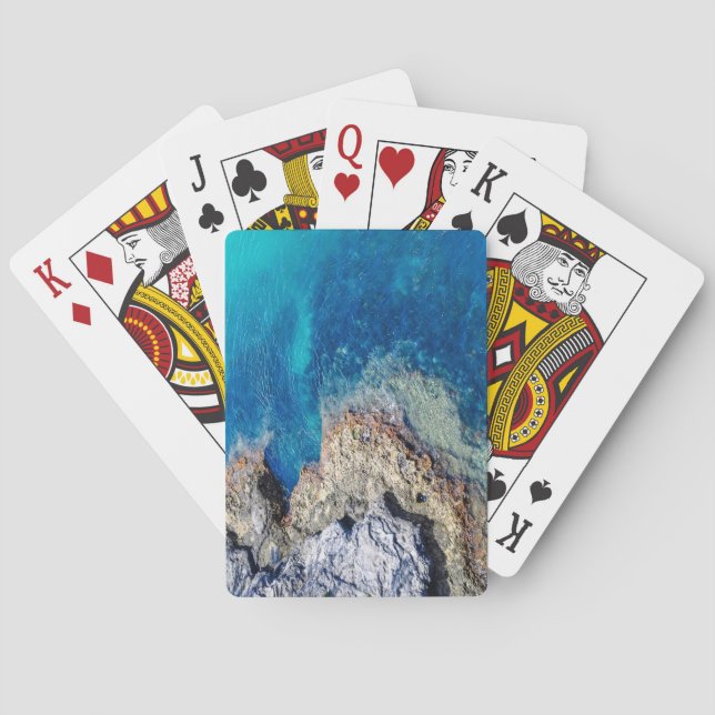 Jeu De Cartes Bermudes Waters & Rocky Shoreline Playing Cards (dos)