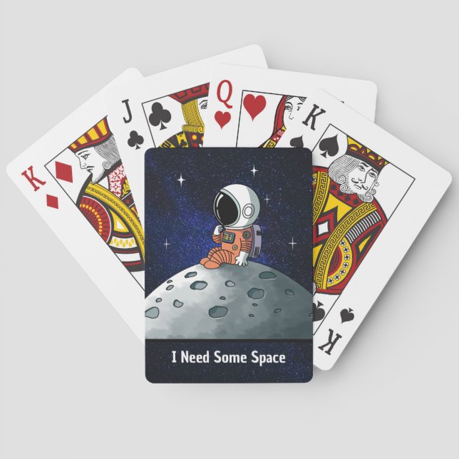 Jeu De Cartes Besoin d'espace, astronaute, homme d'espace, perso (dos)