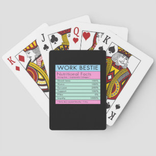 Jeu De Cartes Bestie de travail Faits nutritionnels
