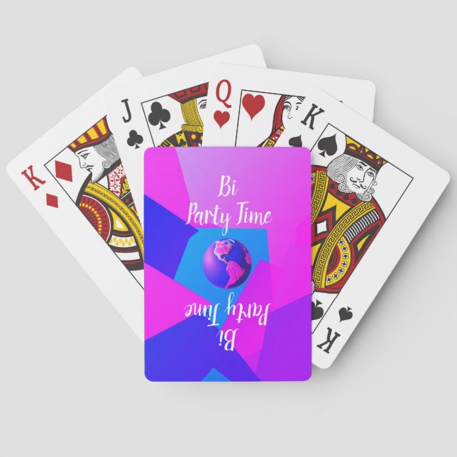 Jeu De Cartes "Bi Party Time" Fierté Jouer des cartes (dos)