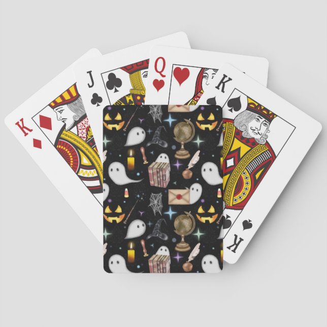 Jeu De Cartes Bibliothèque d'Halloween Jouer des cartes (dos)