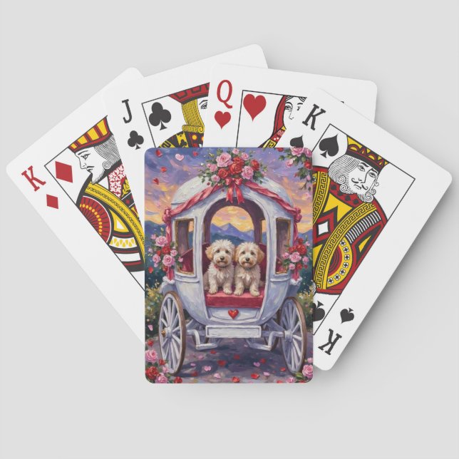 Jeu De Cartes Bichon Frise Saint-Valentin (dos)