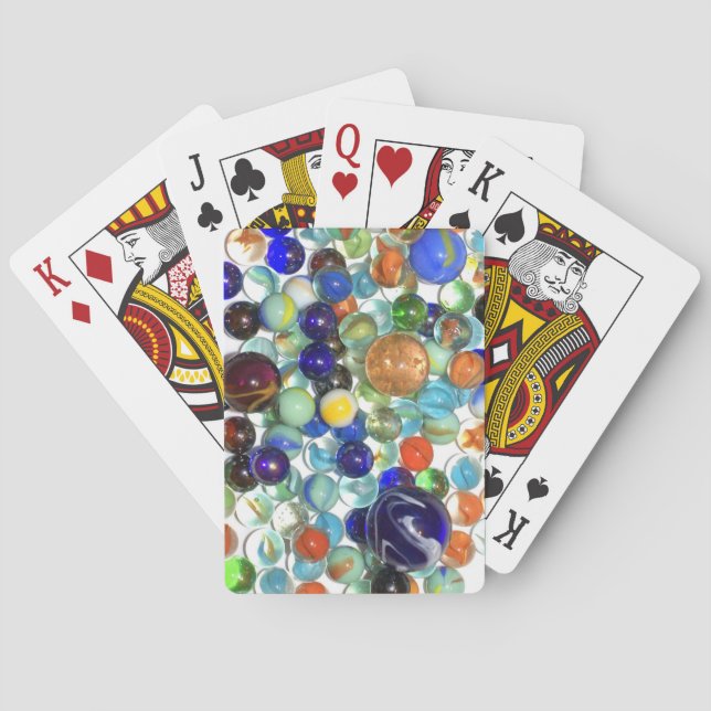 Jeu De Cartes Bicyclette Design en marbre Lecture Cartes (dos)