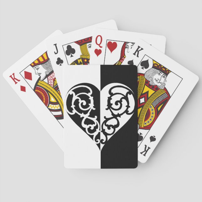 Jeu De Cartes Bicyclette en fibre noire et blanche Lecture de ca (dos)