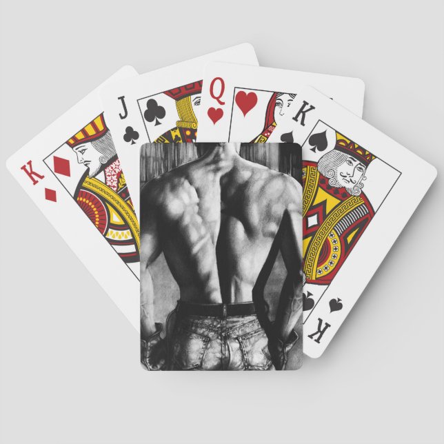 Jeu De Cartes Bicyclette Jouer Cartes Main Drake Masculine Art (dos)