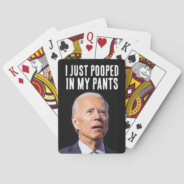 JEU DE CARTES BIDEN POOPÉRÉ DANS LES PANNES NOËL (dos)