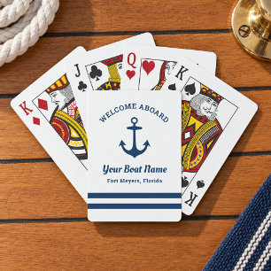 Jeu De Cartes Bienvenue à bord Nom du bateau de la Marine