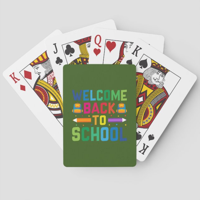 Jeu De Cartes Bienvenue À L'École (dos)