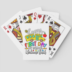 Jeu De Cartes Bienvenue à l'école Joyeux premier jour Professeur