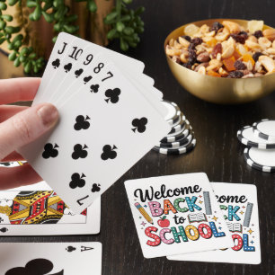 Jeu De Cartes Bienvenue au retour à l'école