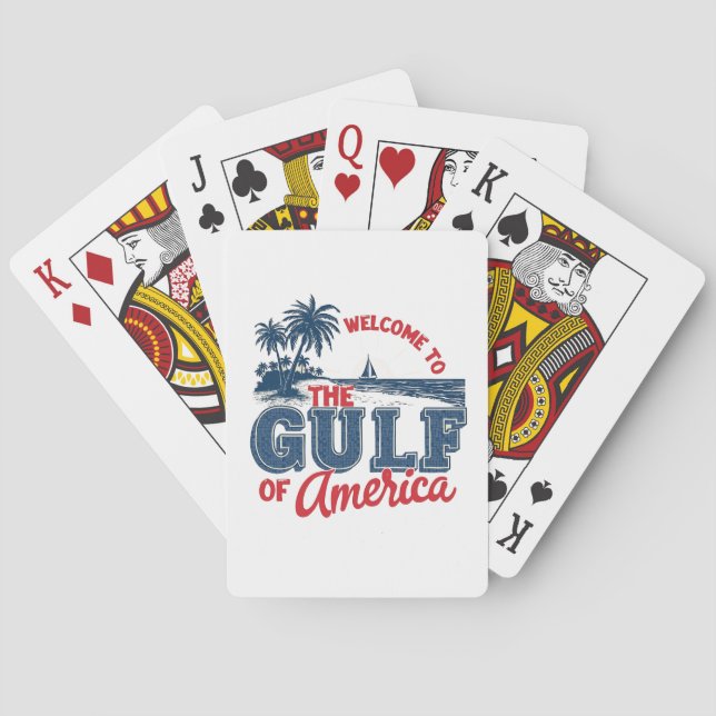 Jeu De Cartes Bienvenue dans le Golfe d'Amérique Immigrant Mexic (dos)