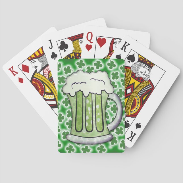Jeu De Cartes Bière verte chanceuse (dos)