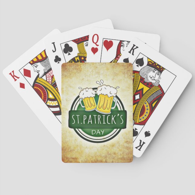 Jeu De Cartes Bières de la Saint-Patrick (dos)