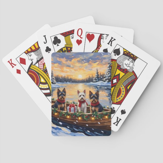 Jeu De Cartes Biewer Terrier Christmas Boat Holiday (dos)