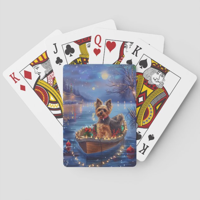 Jeu De Cartes Biewer Terrier Noël Festive Voyage (dos)