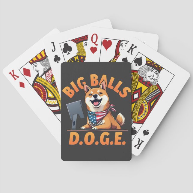 Jeu De Cartes Big Balls Doge Département de l'efficacité du gouv (dos)