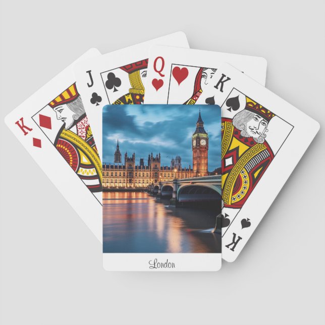 Jeu De Cartes Big Ben, Londres. (dos)