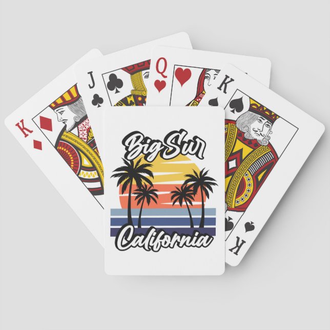 Jeu De Cartes Big Sur Californie (dos)