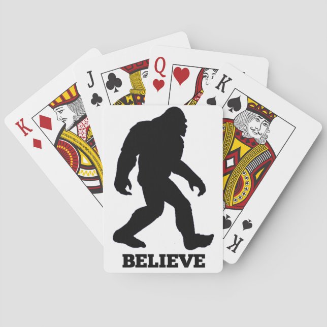 Jeu De Cartes Bigfoot BELIEVE Sasquatch (dos)