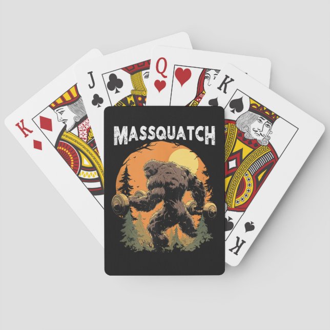 Jeu De Cartes Bigfoot Massquatch Drôle  (dos)