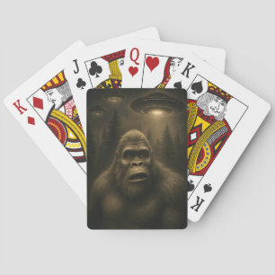 Jeu De Cartes Bigfoot Sasquatch Alien UFO Funny