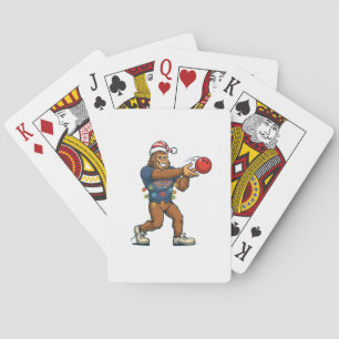 Jeu De Cartes Bigfoot Sasquatch Bowling Drôle de vacances de spo