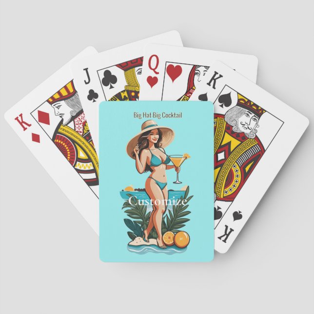Jeu De Cartes Bikini Babe Big Casquette - Big Cocktail Thunder_C (dos)