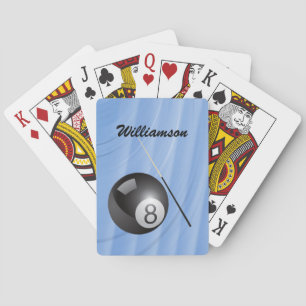 Jeu De Cartes Billiards Sport personnalise-le avec un nom